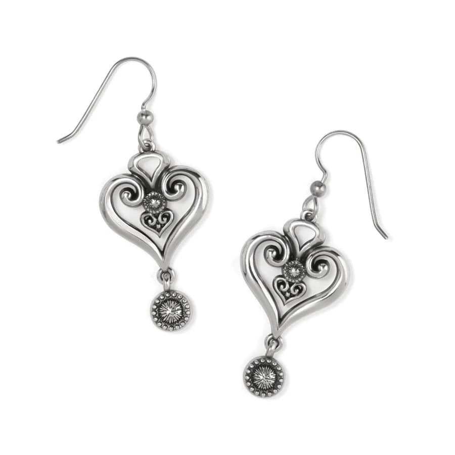 Alcazar Heart Glint French Wire Earrings - Image 2