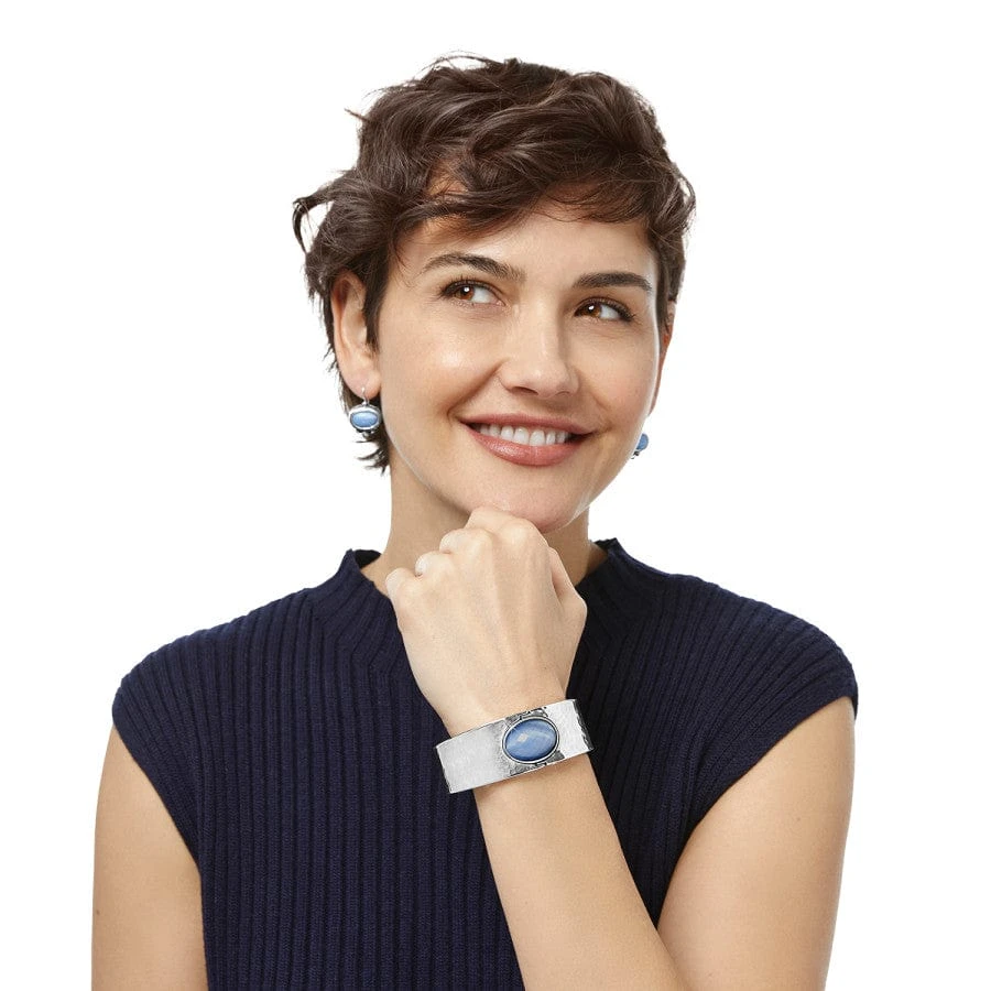 Blue Moon Hinged Bangle - Image 4