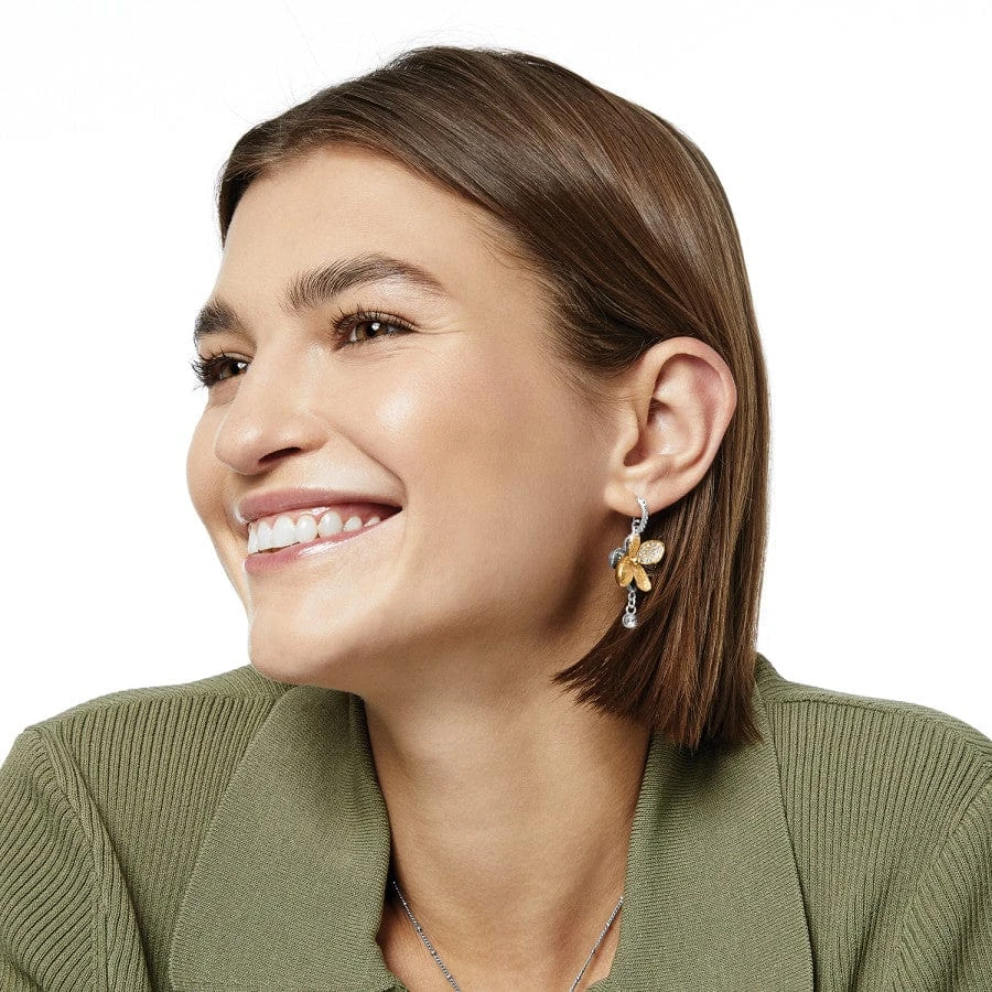 Everbloom Shine French Wire Earrings - Image 2