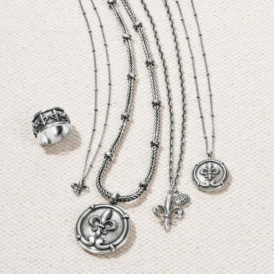 Fleur De Lis Small Coin Necklace - Image 3