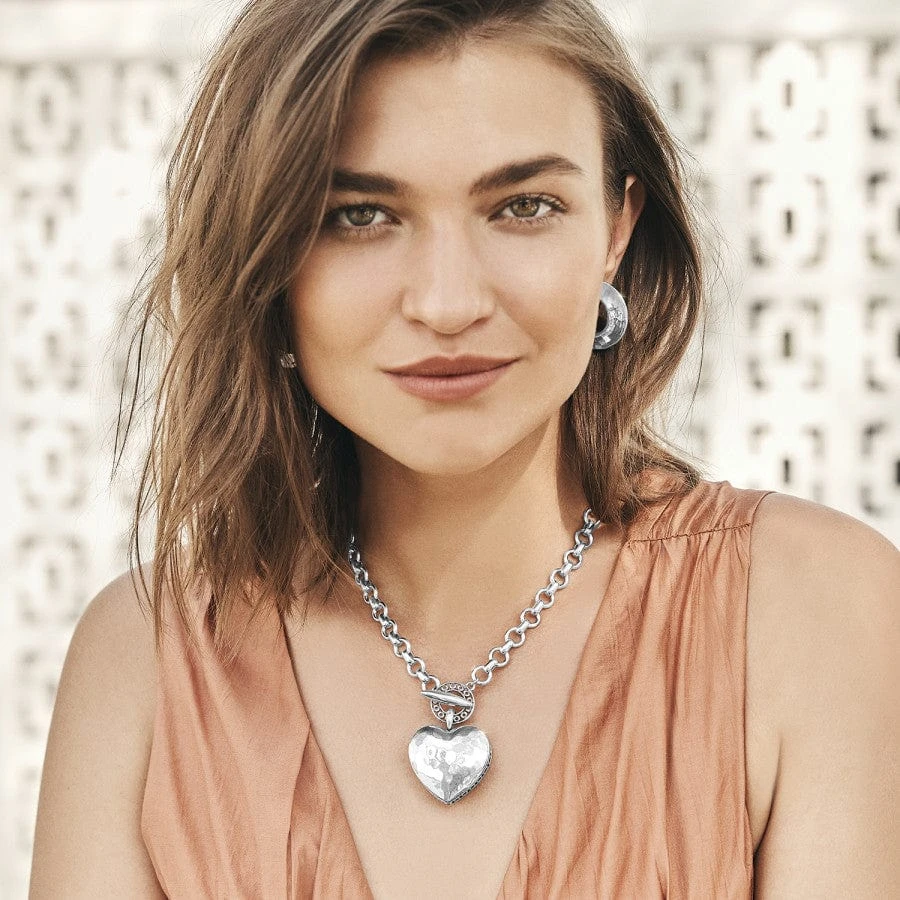 Inner Circle Heart Toggle Necklace - Image 10