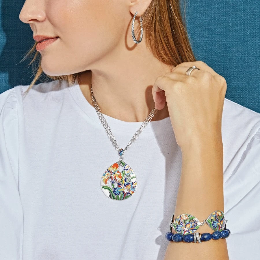 Iris Bloom Convertible Necklace - Image 4