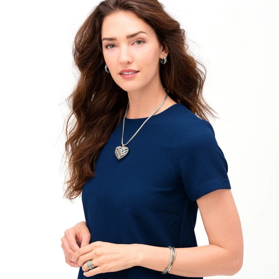 Neptune's Rings Convertible Reversible Heart Necklace - Image 6