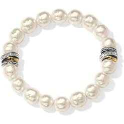 Neptune's Rings Pearl Stretch Bracelet