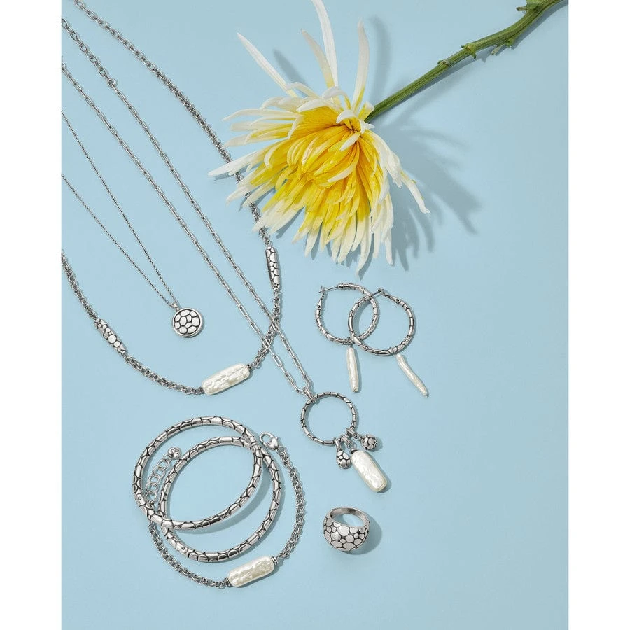 Pebble Pearl Double Link Bracelet - Image 2