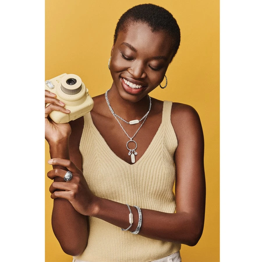 Pebble Pearl Double Link Bracelet - Image 3